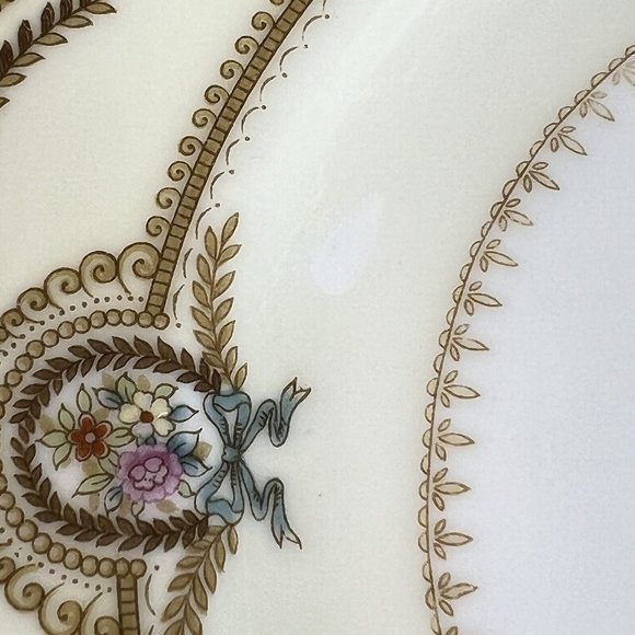 2 Vintage Noritake China Serena Salad Plates 7 5/8” Floral 3840 Made Japan Flaw - Picture 6 of 8